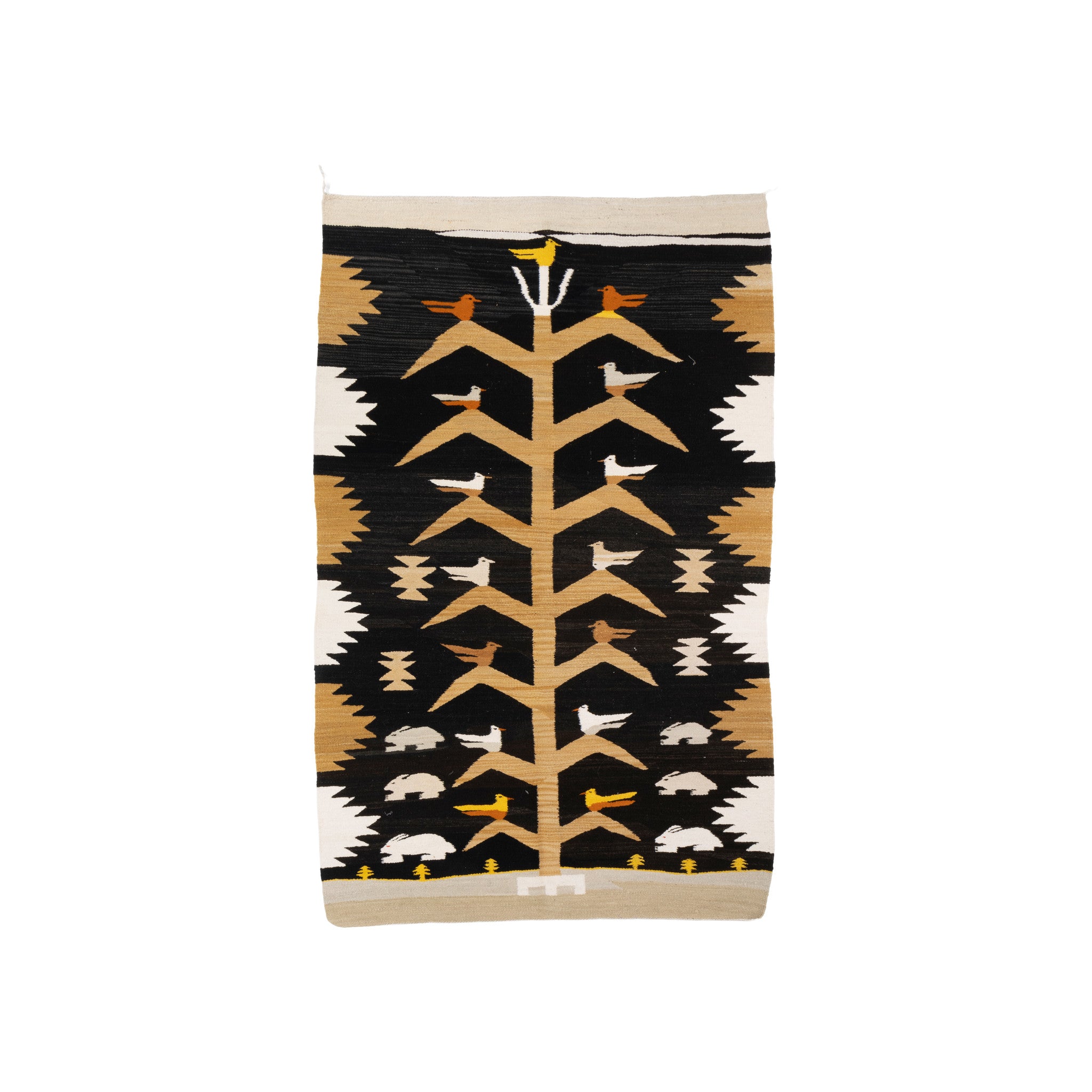 Navajo Tree of Life Weaving, Native, Weaving, Blanket