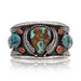 Navajo Turquoise and Coral Bracelet, Jewelry, Bracelet, Native