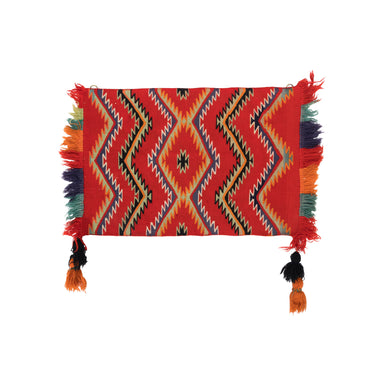 Navajo Germantown Single Saddle, Native, Weaving, Single Saddle Blanket