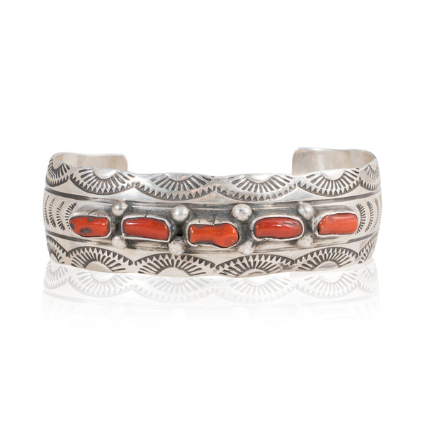 Navajo Coral Bracelet, Furnishings, Bracelet, 