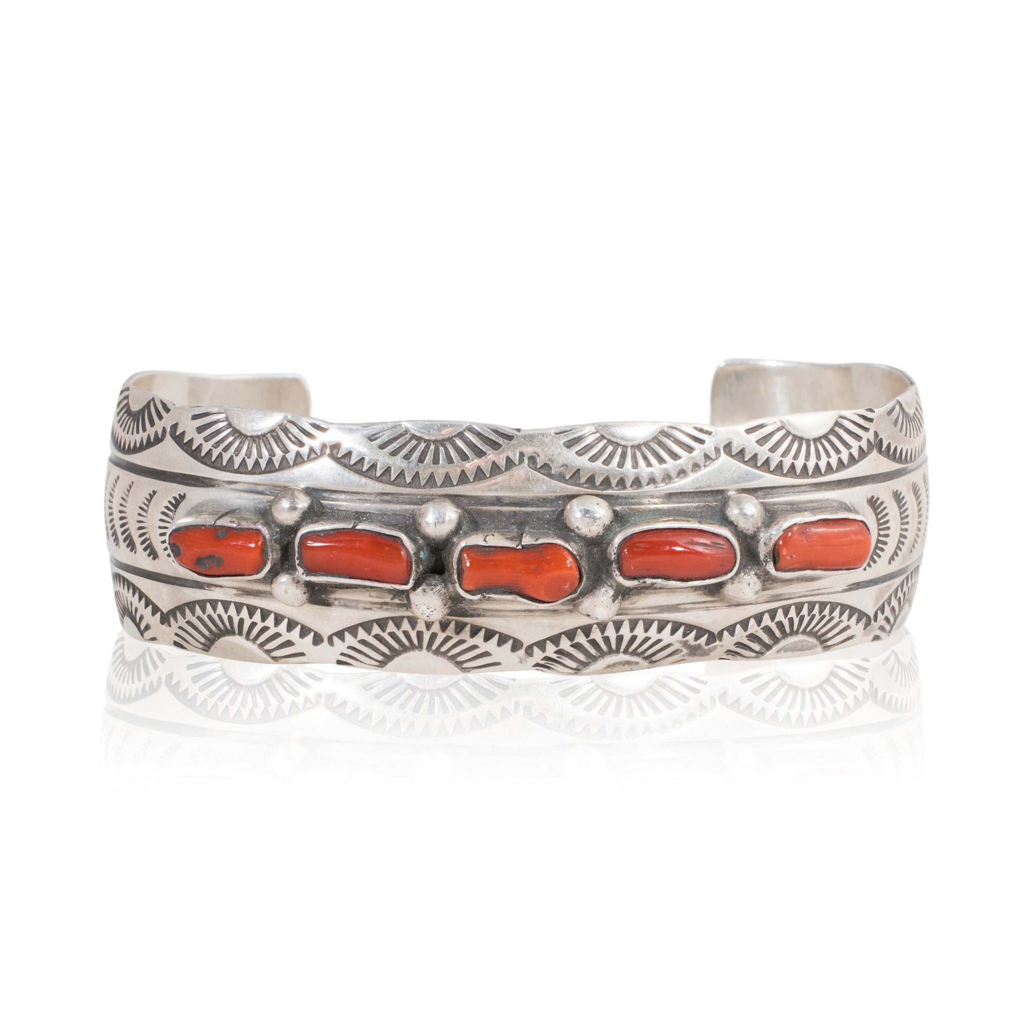 Navajo Coral Bracelet, Furnishings, Bracelet, 