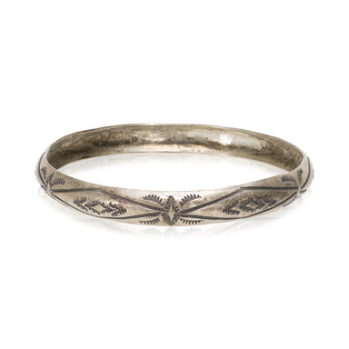 Sterling Silver Bangle, Jewelry, Bracelet, Native