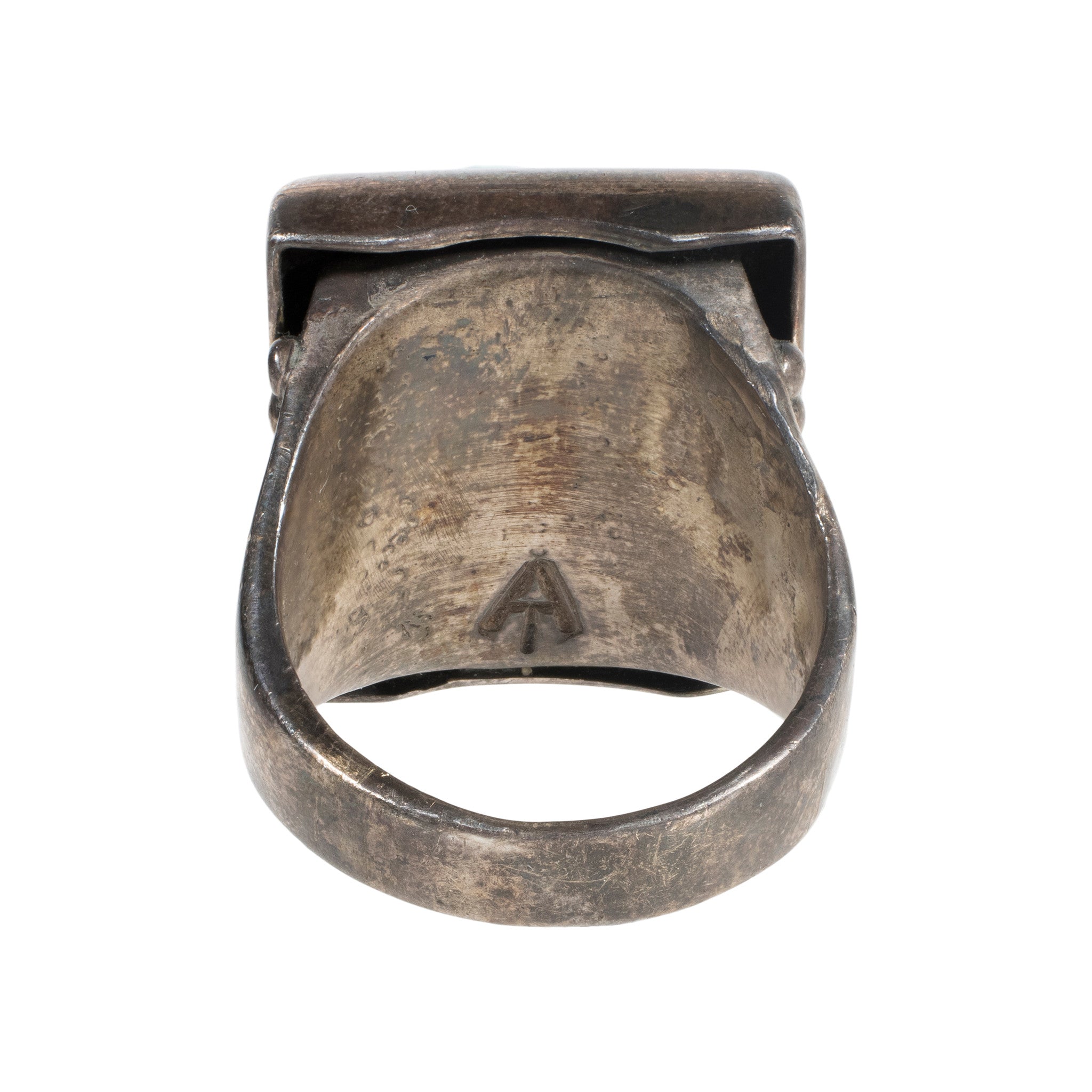 Navajo Turquoise and Coral Ring