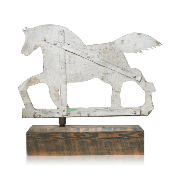 Sheet Iron Horse Weather Vane, Furnishings, Decor, Weather Vane