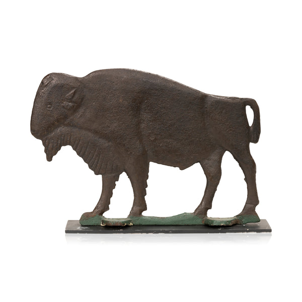 Cast Iron Buffalo Windmill Weight, Furnishings, Decor, Windmill Weight