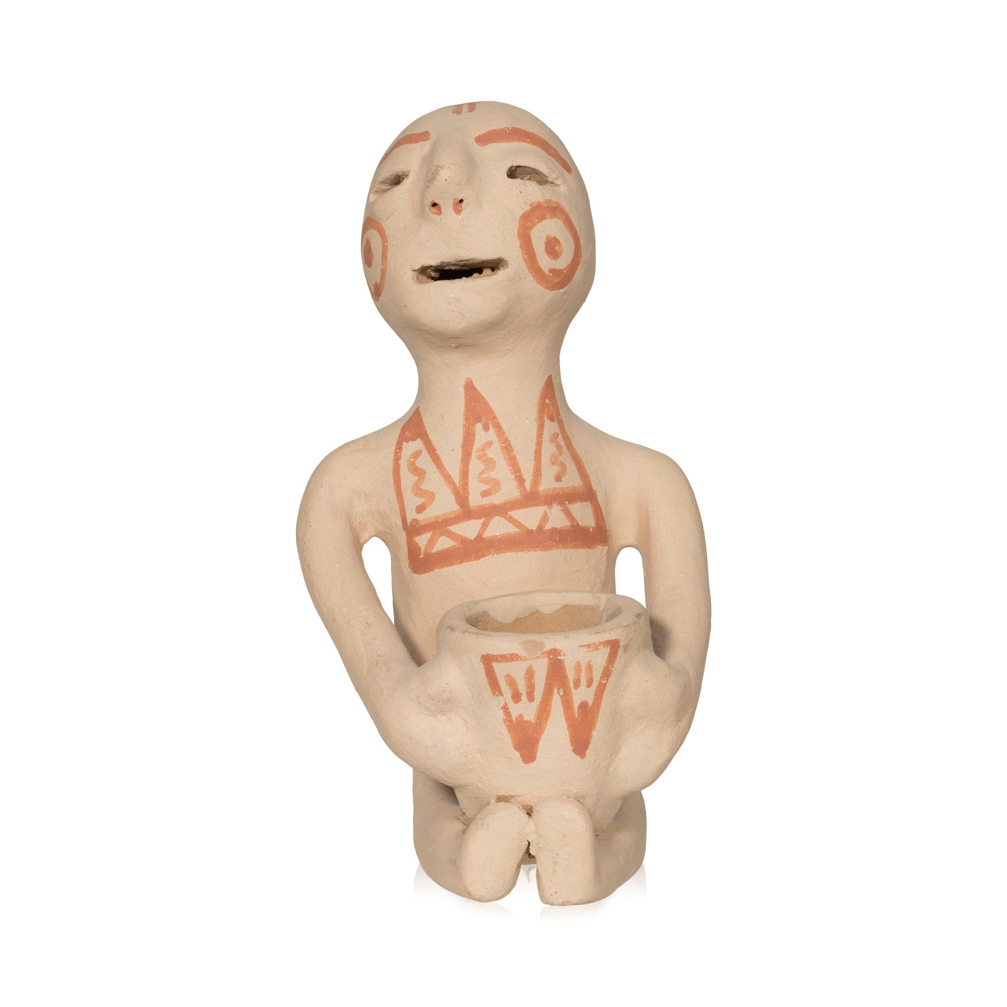 Tesuque Rain God, Native, Pottery, Historic