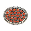 Coral and Sterling Buckle, Jewelry, Buckle, Native