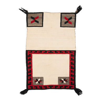 Navajo Double Saddle Blanket, Native, Weaving, Double Saddle Blanket