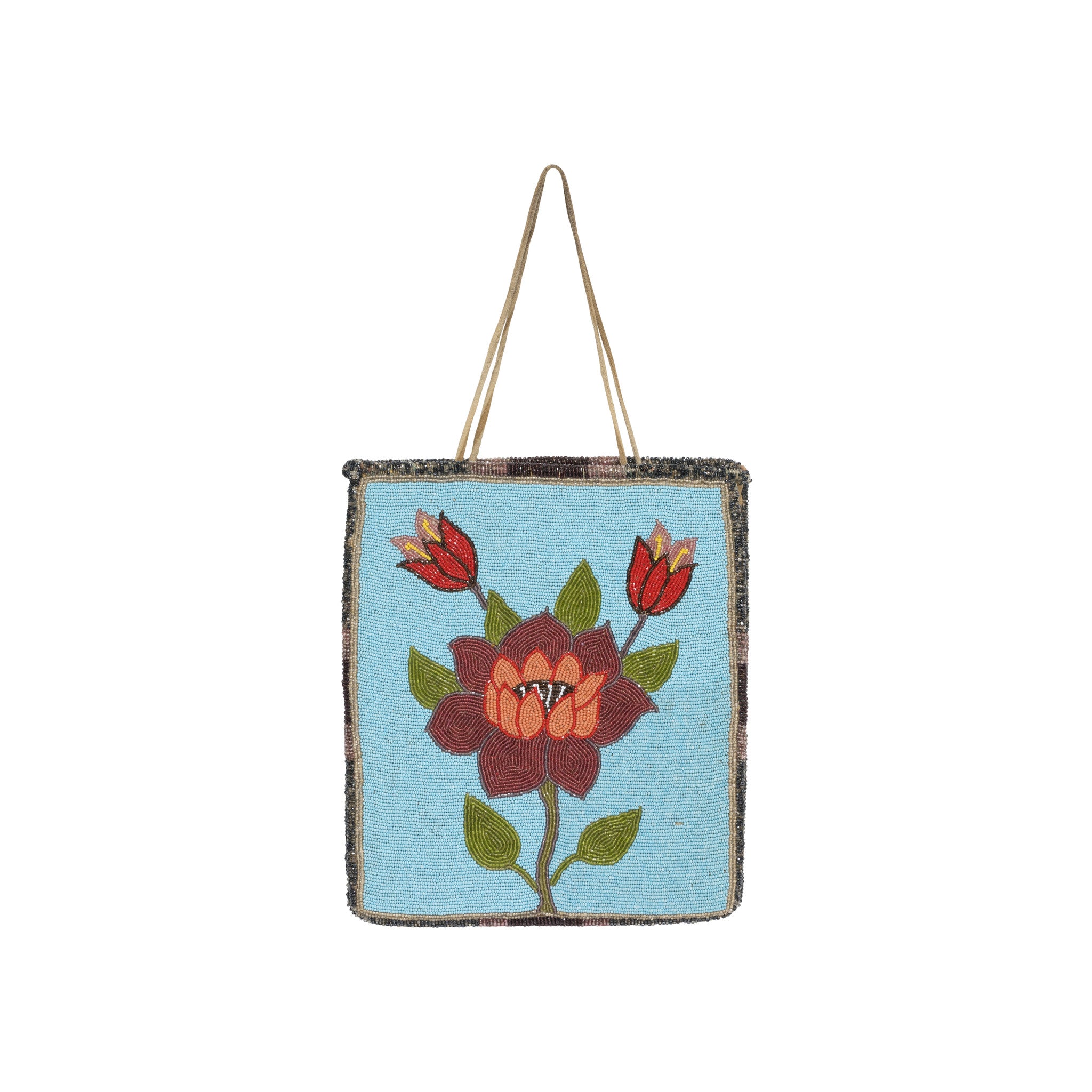 Plateau Beaded Flat Bag, Native, Bag, Flat Bag