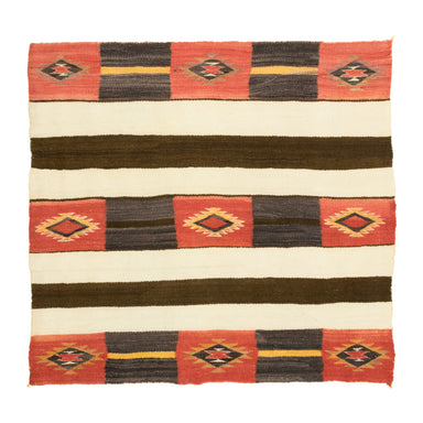 Navajo Second Phase Child's Variant Blanket, Native, Weaving, Sampler/Throw