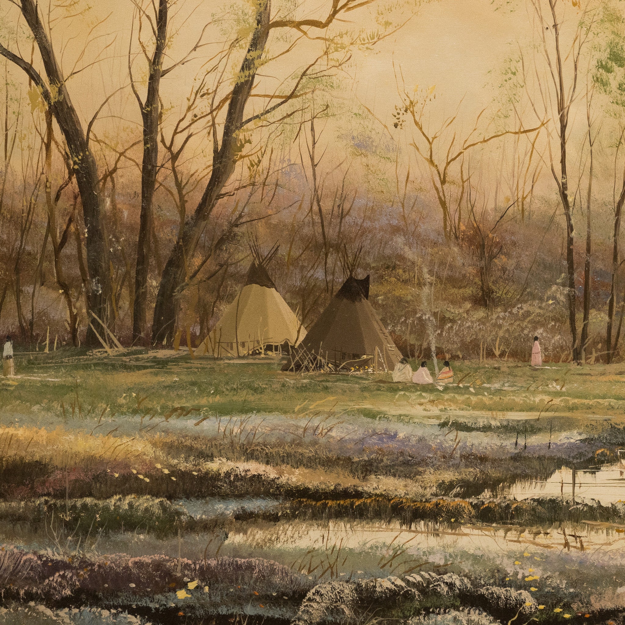Camp at Quinault Creek by Thomas deDecker