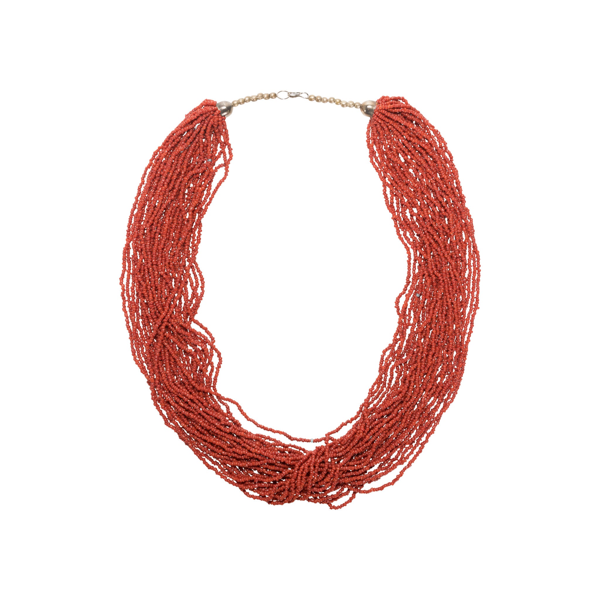 Multi Strand Coral Necklace, Jewelry, Necklace, Native