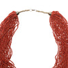 Native Multi Strand Coral Necklace