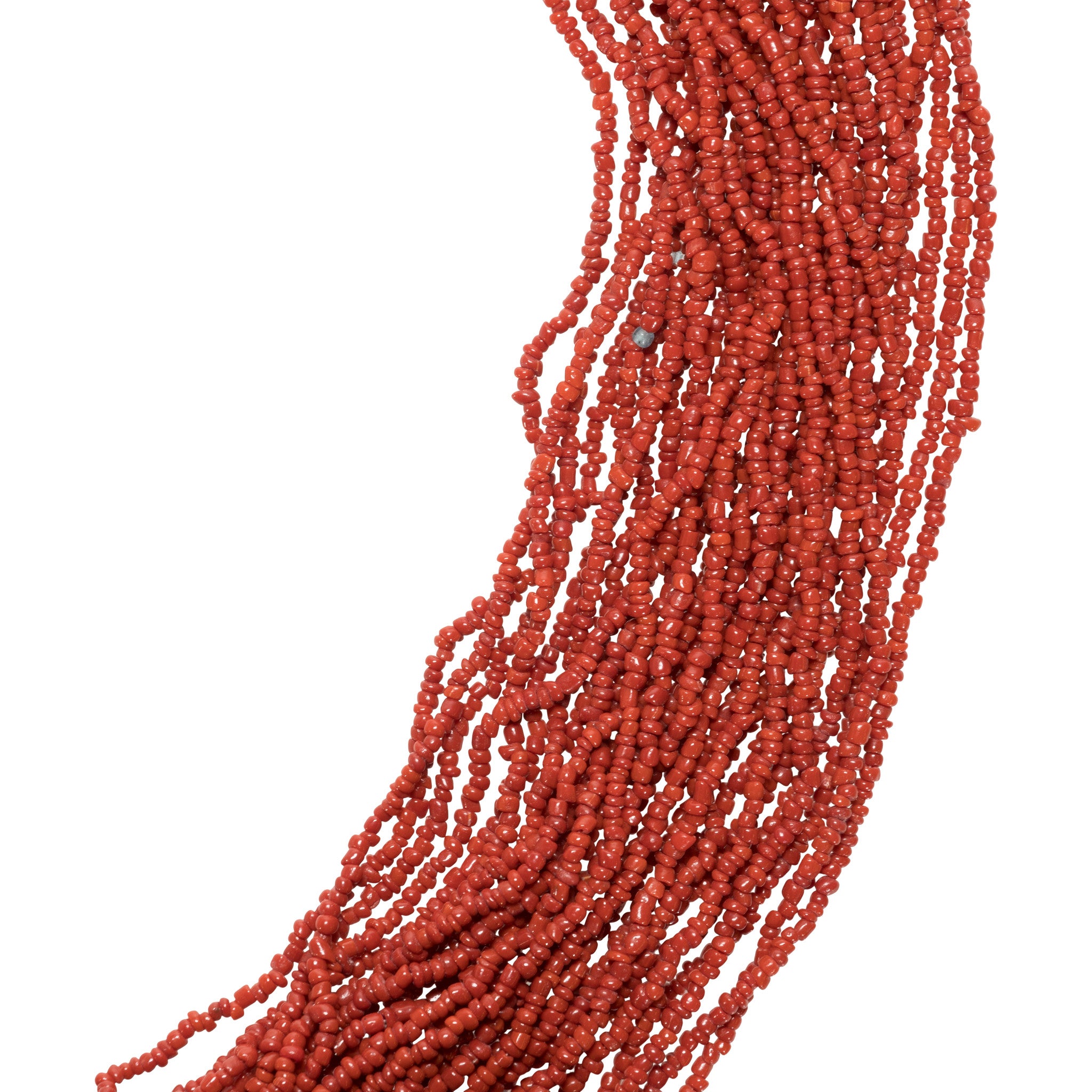 Native Multi Strand Coral Necklace