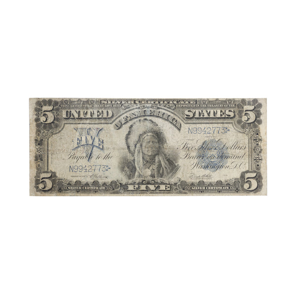 US 1899 Silver Certificate $5 Indian Chief, Other, Money, Other