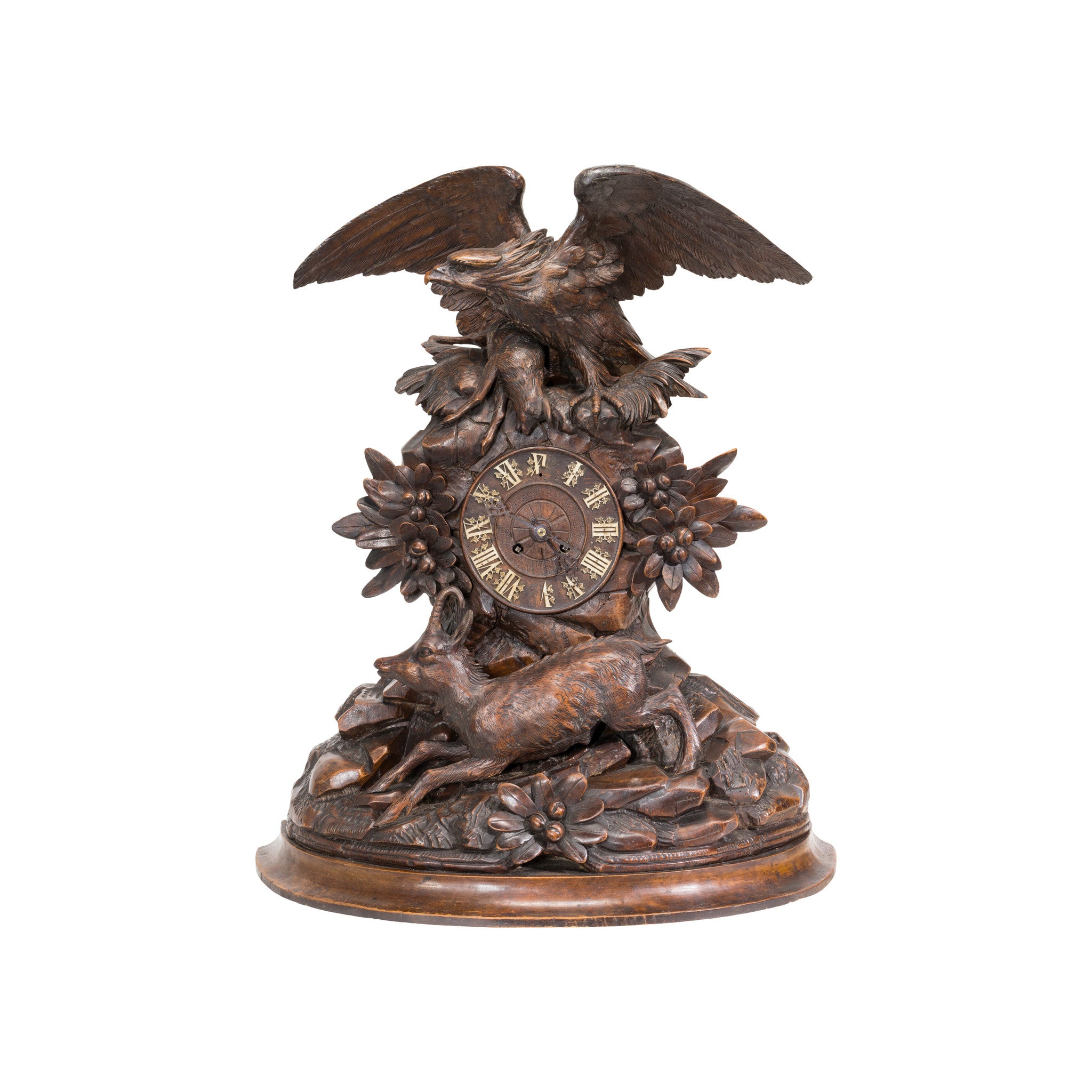 Black Forest Mantle Clock, Furnishings, Black Forest, Clock