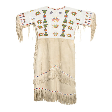 Sioux Patriotic Dress, Native, Garment, Dress