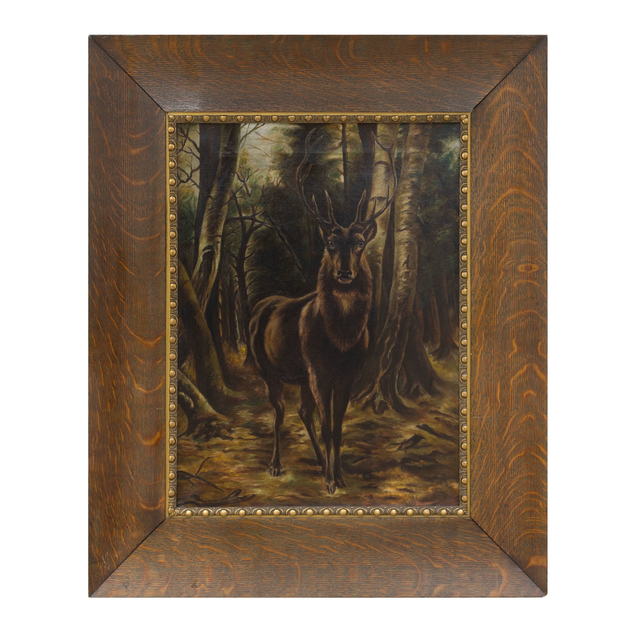 Vintage Stag Painting