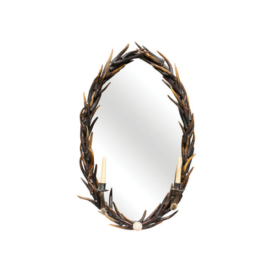 Vintage Stag Antler Mirror, Furnishings, Decor, Mirror