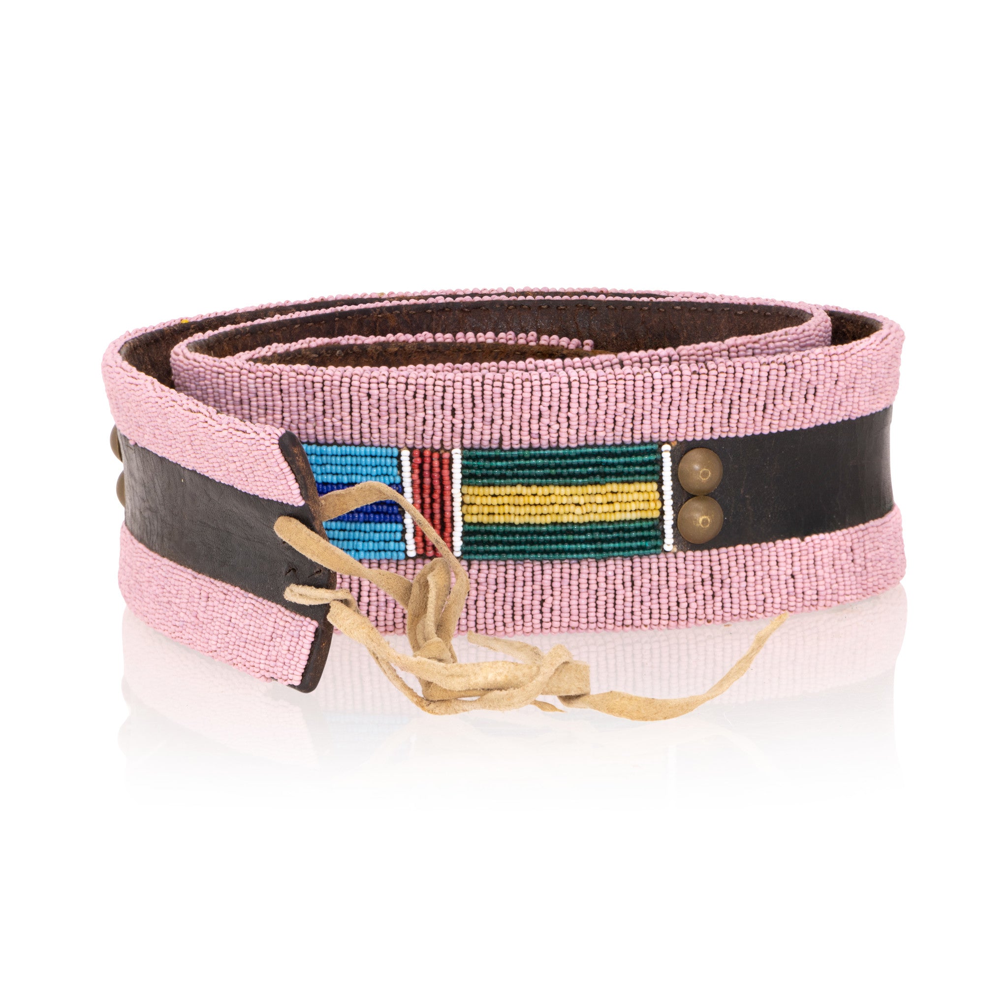 Nez Perce Beaded Belt, Native, Garment, Belt