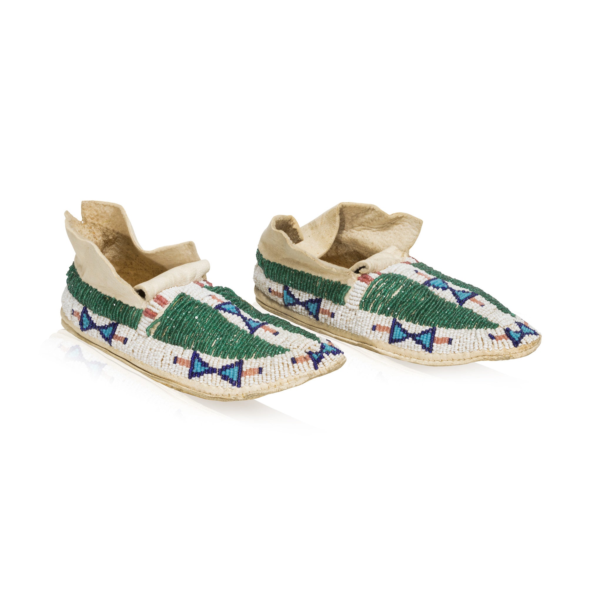 Sioux Child's Moccasins, Native, Garment, Moccasins