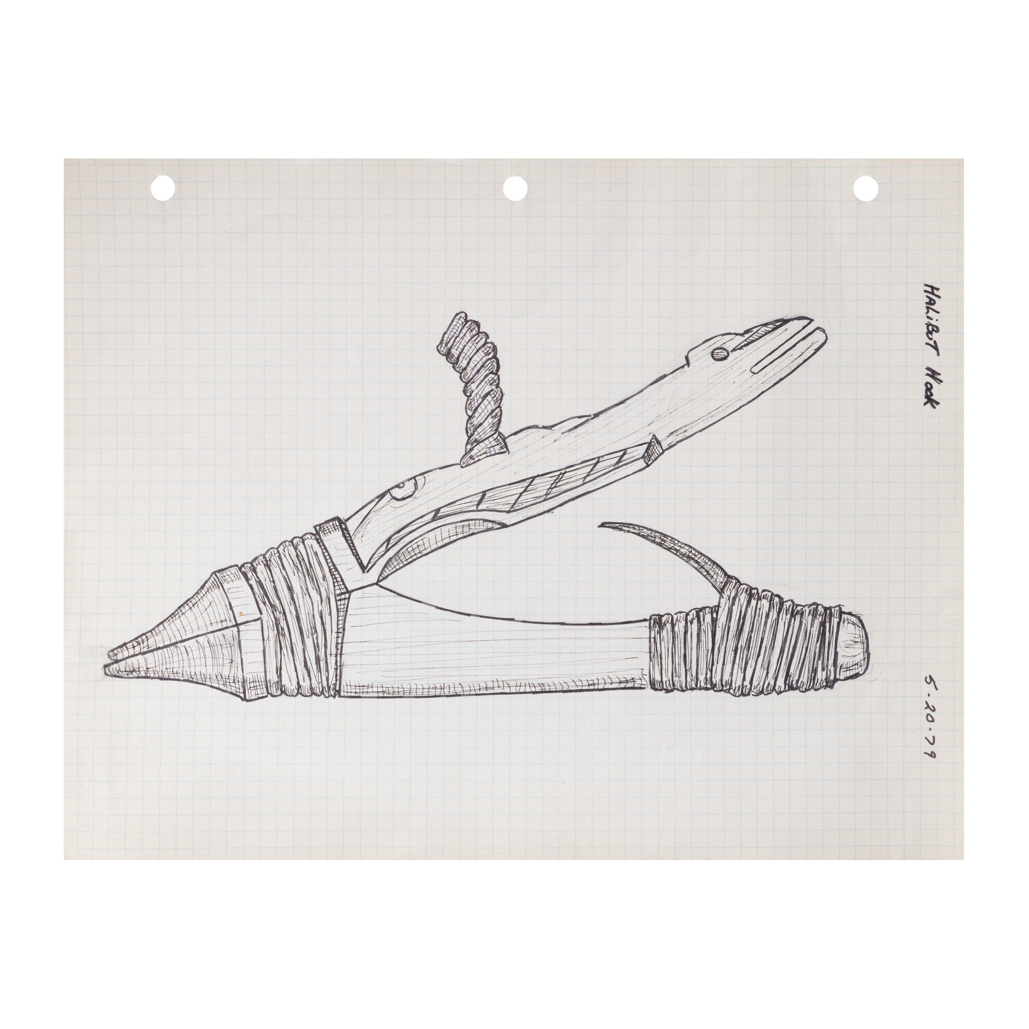 Tlingit Raven Design Halibut Hook