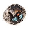 Navajo Turquoise and Bear Claw Buckle