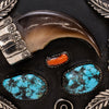 Navajo Turquoise and Bear Claw Buckle