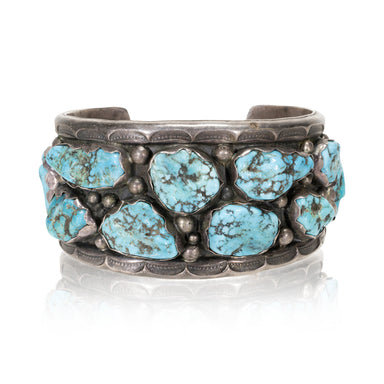 Navajo Kingman Turquoise Bracelet, Jewelry, Bracelet, Native