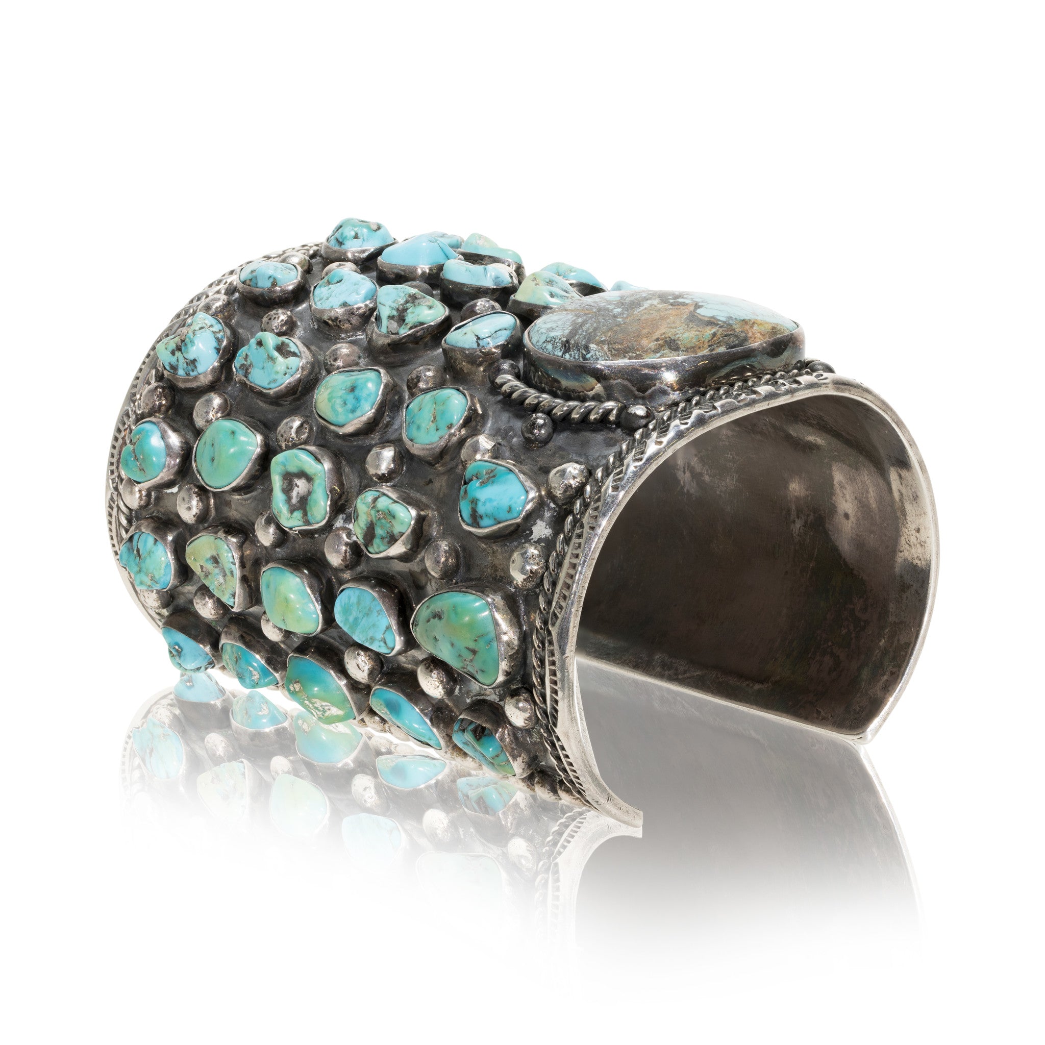 Large Navajo Turquoise Cuff, Jewelry, Bracelet, Native