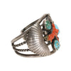 Turquoise and Coral Bracelet