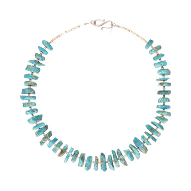 Turquoise Beaded Necklace, Jewelry, Necklace, Native