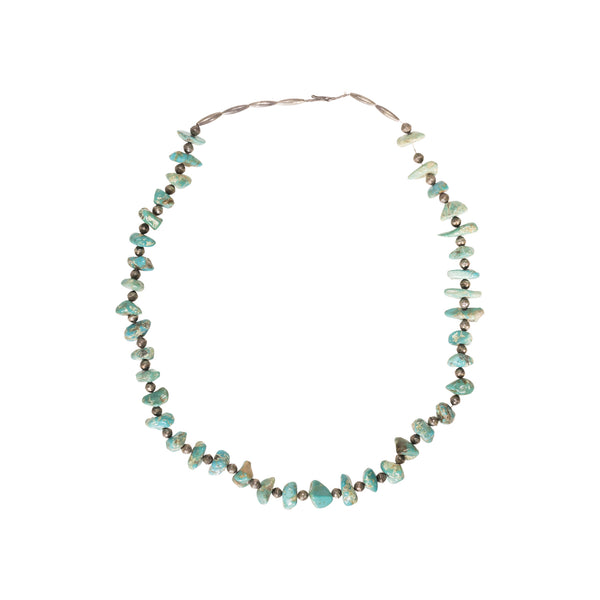 Cerrilllos Turquoise Beaded Necklace, Jewelry, Necklace, Native