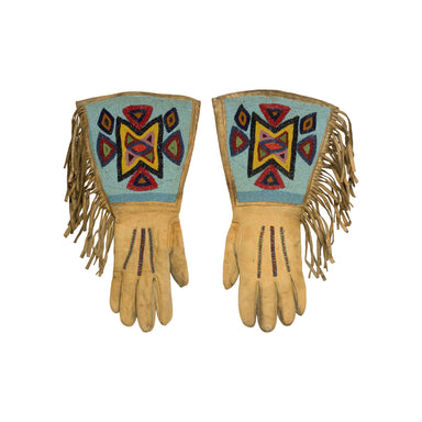 Nez Perce Gauntlets, Native, Garment, Gauntlets