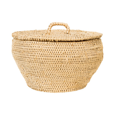 Shoshone/Bannock Lidded Basket, Native, Basketry, Vertical