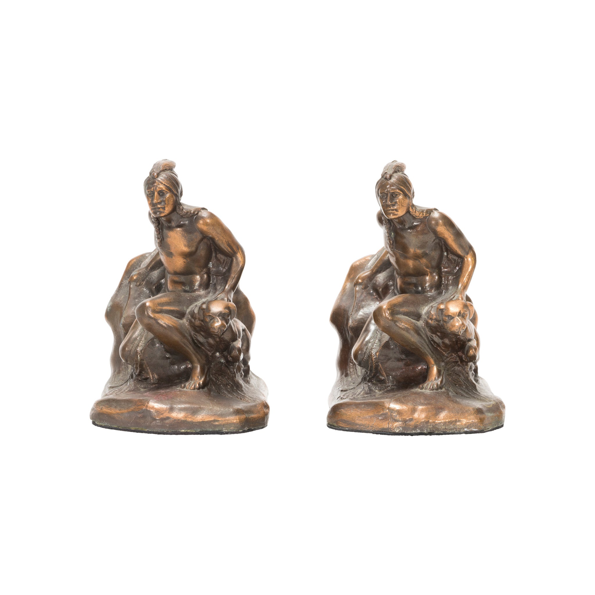 Indian Scout with Arrow Bookends