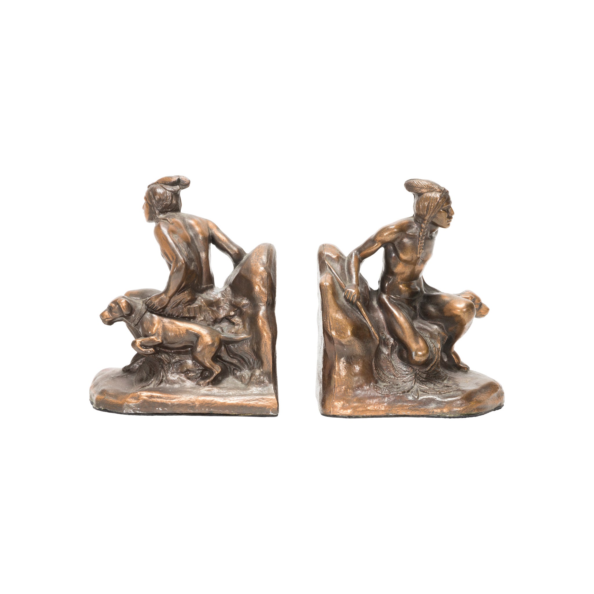 Indian Scout with Arrow Bookends