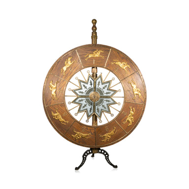 Vintage Horse Race Gambling Wheel, Western, Gaming, Gambling Wheel