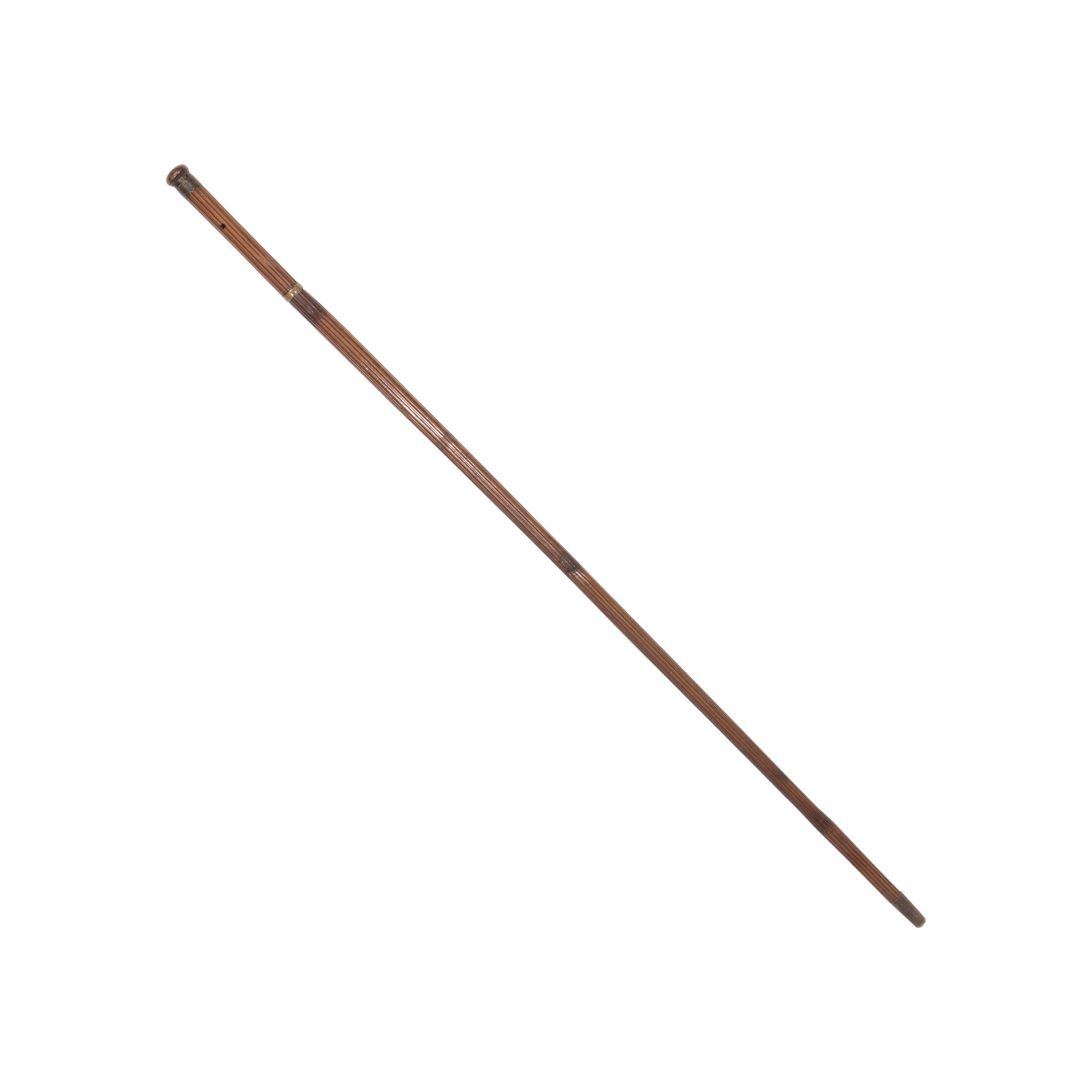 Bamboo Style Etched Blade Sword Cane