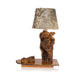 Rustic Burl Table Lamp, Furnishings, Lighting, Table Lamp