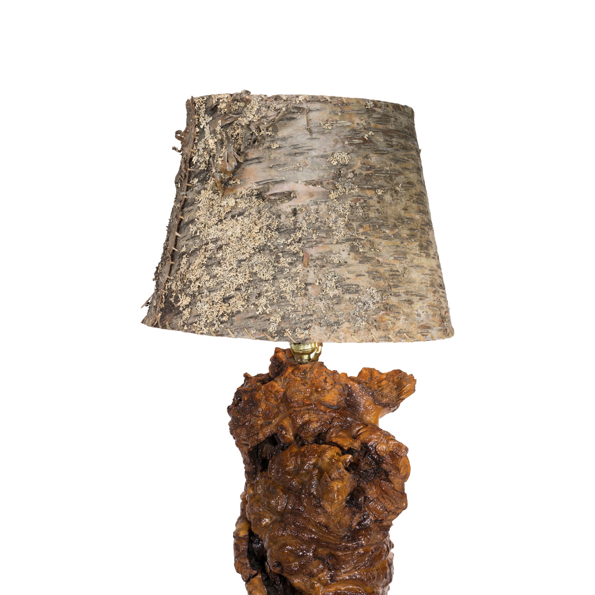 Rustic Burl Table Lamp