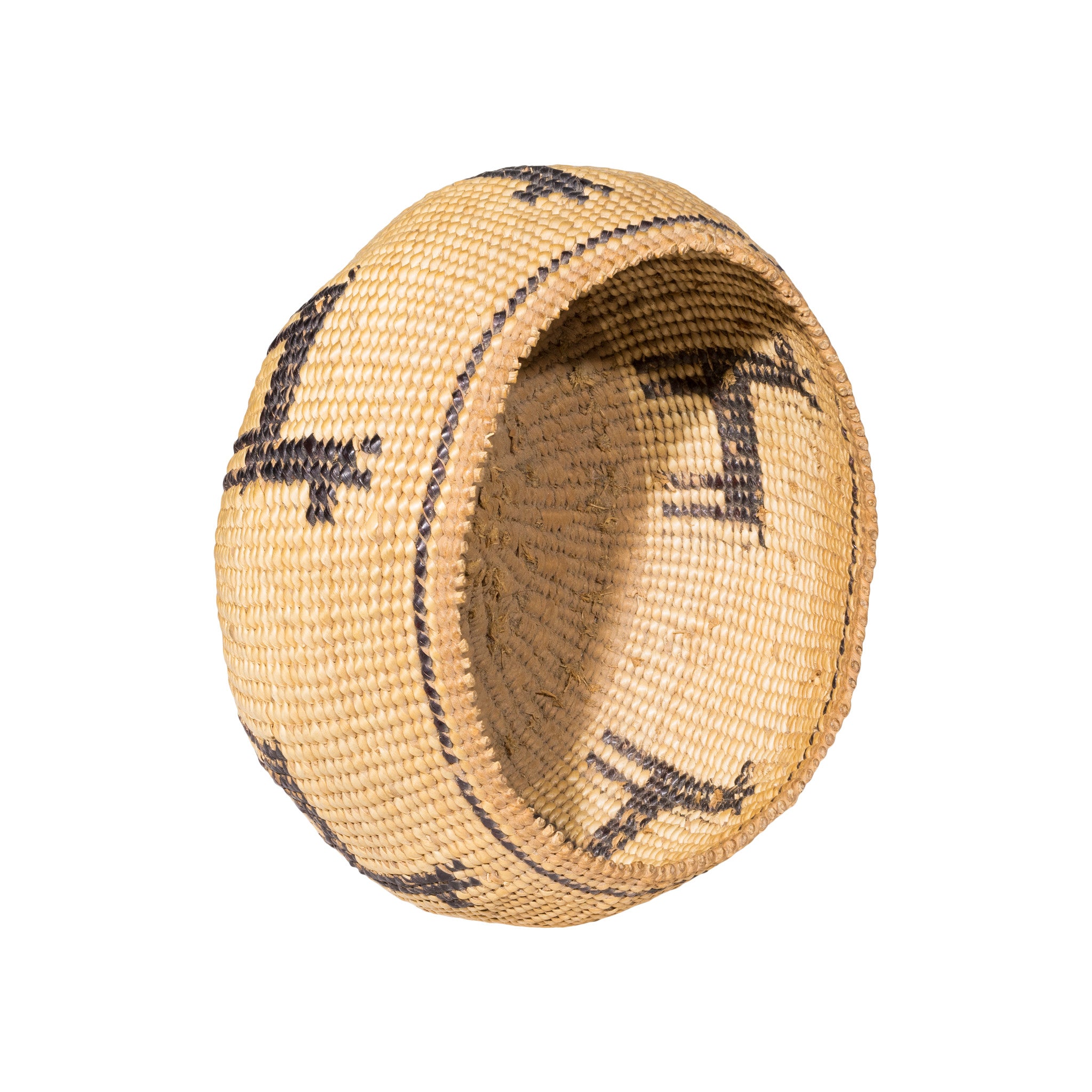 Hupa Pictorial Basketry Bowl