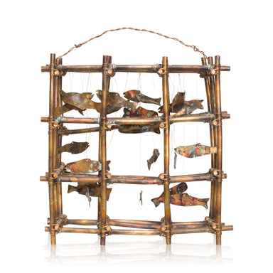 Salmon Trap Installation Maquette by Lillian Pitt, Native, Fishing, Other