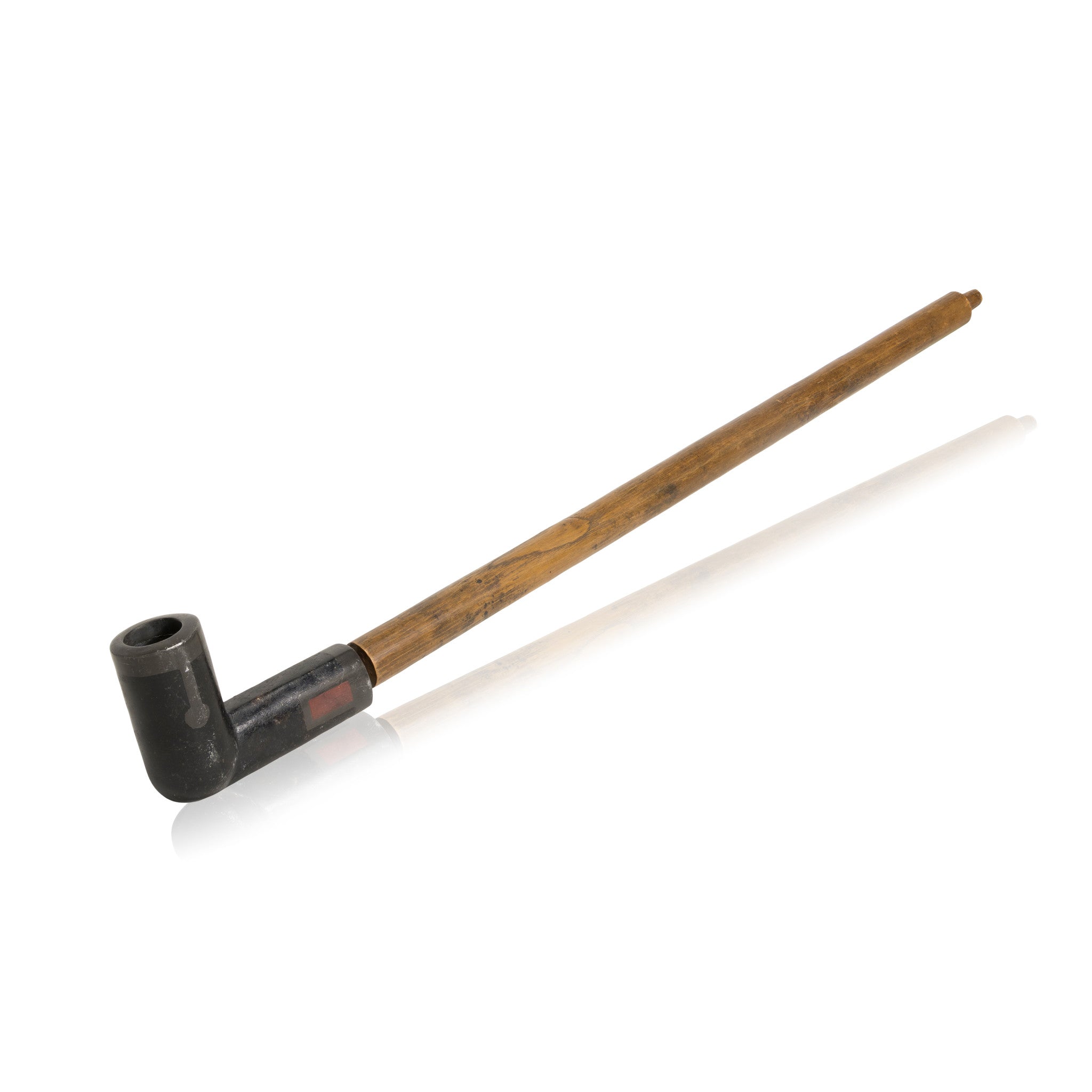 Chippewa Steatite Elbow Pipe, Native, Pipe, Steatite