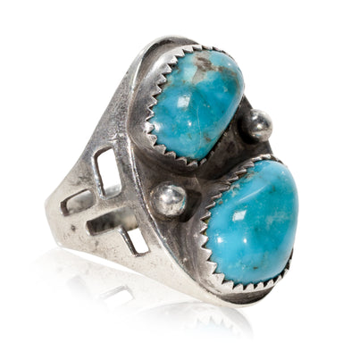 Turquoise and Sterling Ring, Jewelry, Ring, Native