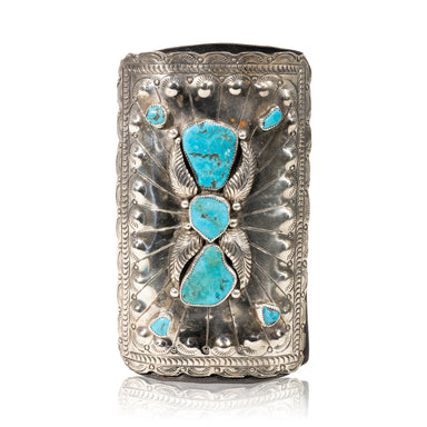 Turquoise and Sterling Bow Guard, Jewelry, Bracelet, Native