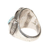 Turquoise and Coral Ring