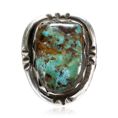 Turquoise and Sterling Ring, Jewelry, Ring, Native