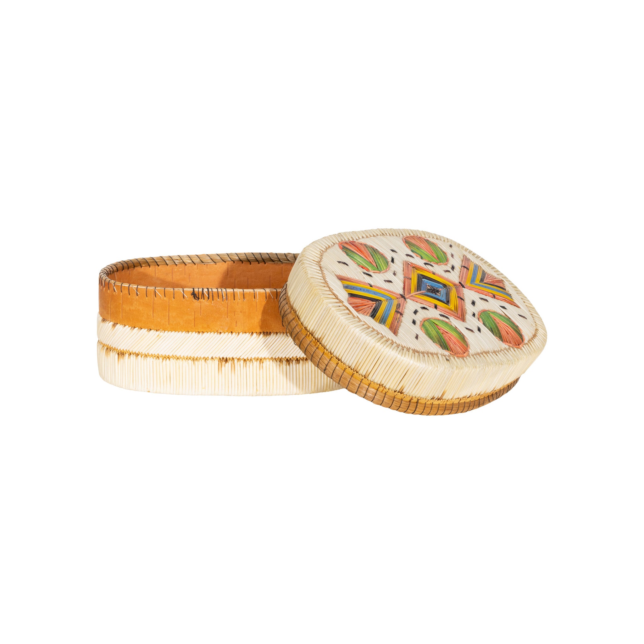 Northeastern Quilled Birchbark Box