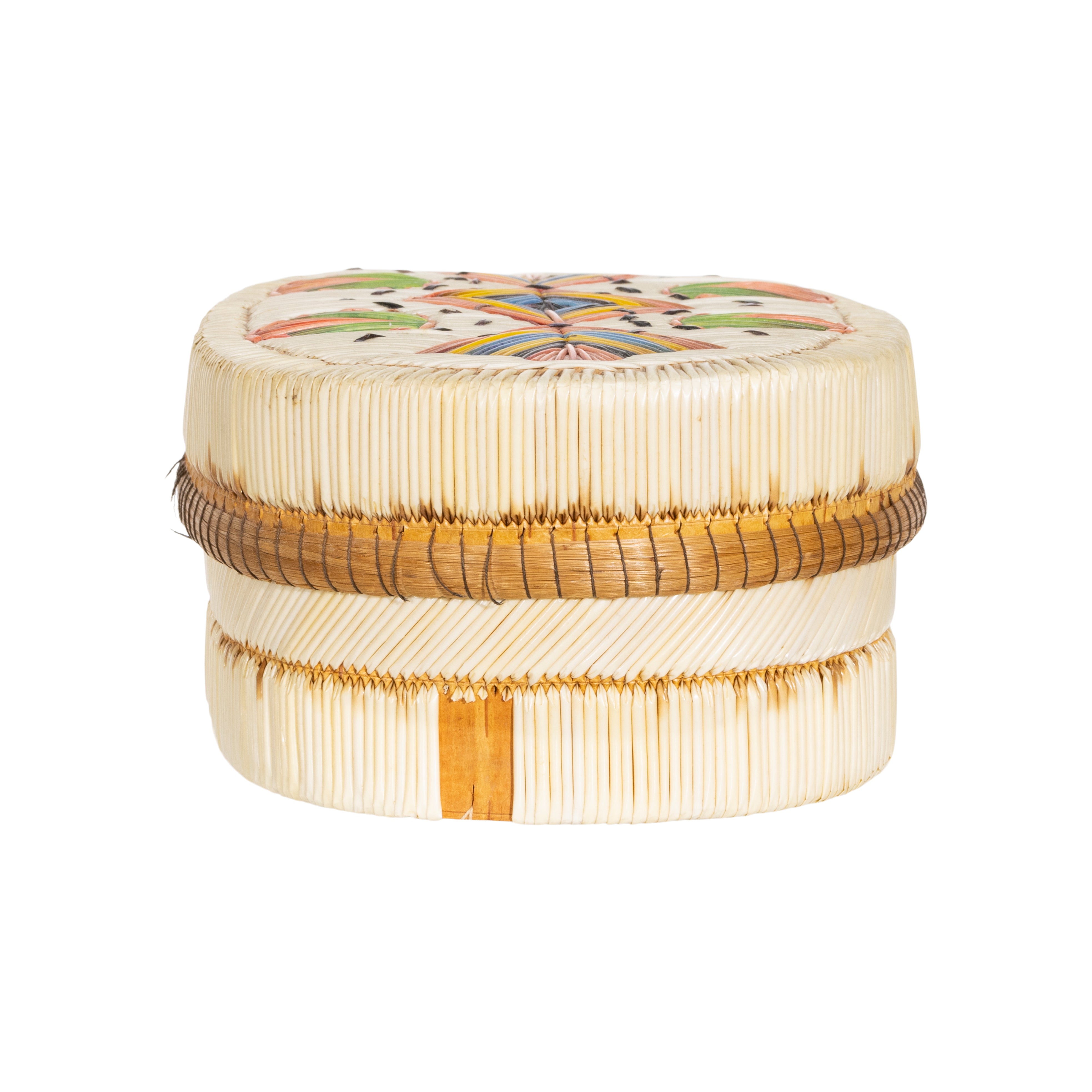 Northeastern Quilled Birchbark Box